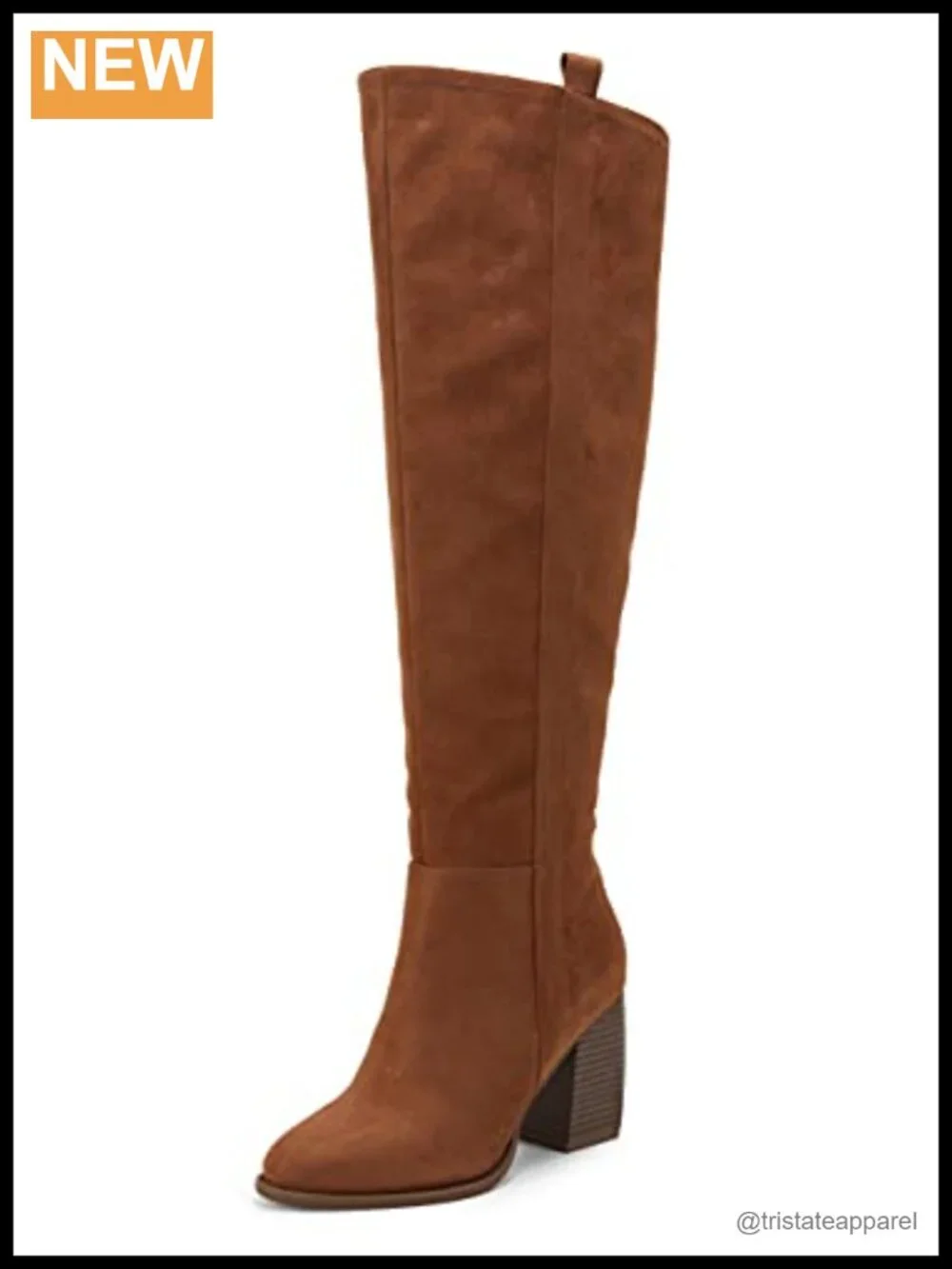 Over the Knee Thigh High Boots Faux Suede Pointed Toe Chunky Block Heel